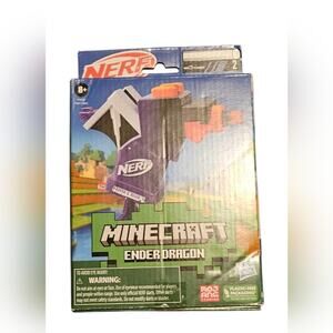 NWOT NERF Minecraft Ender Dragon Blaster - Purple and Black - Never Used